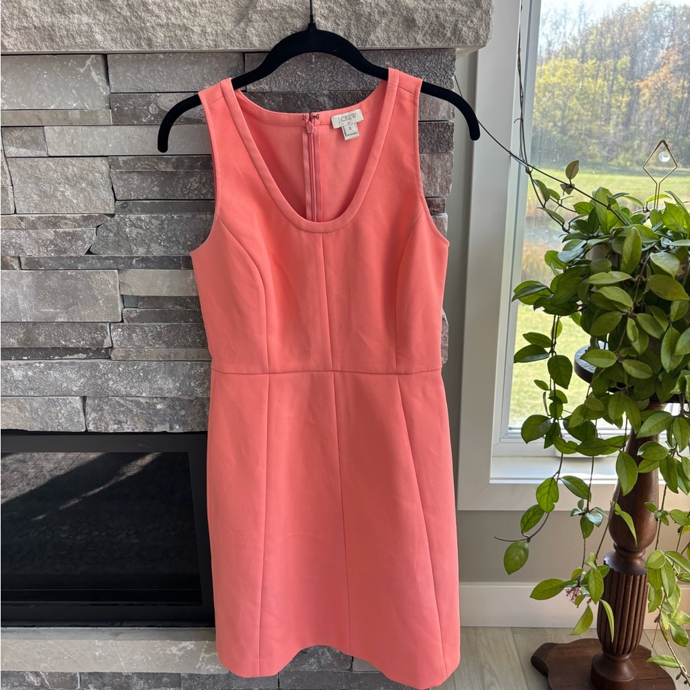 J. Crew | Coral Crepe Dress | Size 0